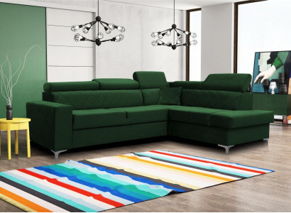 Modern Relax Seating Furniture Living Landscape Corner Textile Luxury Corner Sofa L-Shape Upholstered